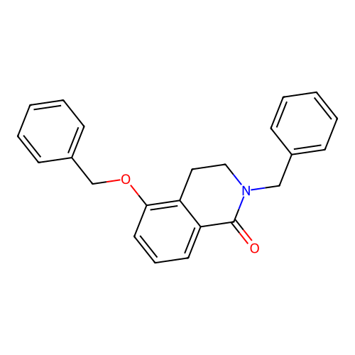 2-benzyl-5-(benzyloxy)-3,4-dihydroisoquinolin-1(2H)-one structure
