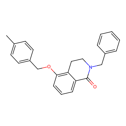 2-benzyl-5-((4-methylbenzyl)oxy)-3,4-dihydroisoquinolin-1(2H)-one structure