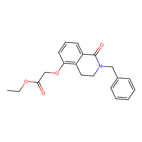 Ethyl 2-[(2-benzyl-1-oxo-1,2,3,4-tetrahydroisoquinolin-5-yl)oxy]acetate structure