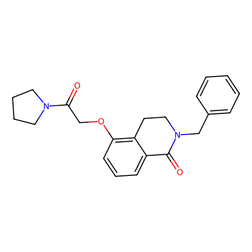2-Benzyl-5-(2-oxo-2-pyrrolidin-1-ylethoxy)-3,4-dihydroisoquinolin-1-one structure