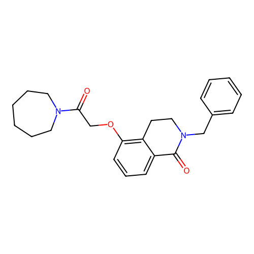 5-[2-(Azepan-1-yl)-2-oxoethoxy]-2-benzyl-3,4-dihydroisoquinolin-1-one structure