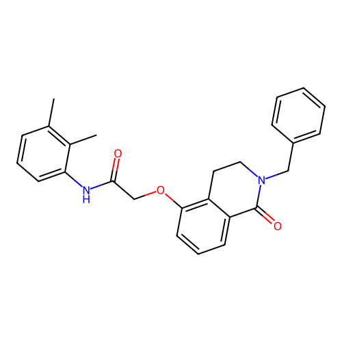 2-((2-benzyl-1-oxo-1,2,3,4-tetrahydroisoquinolin-5-yl)oxy)-N-(2,3-dimethylphenyl)acetamide structure