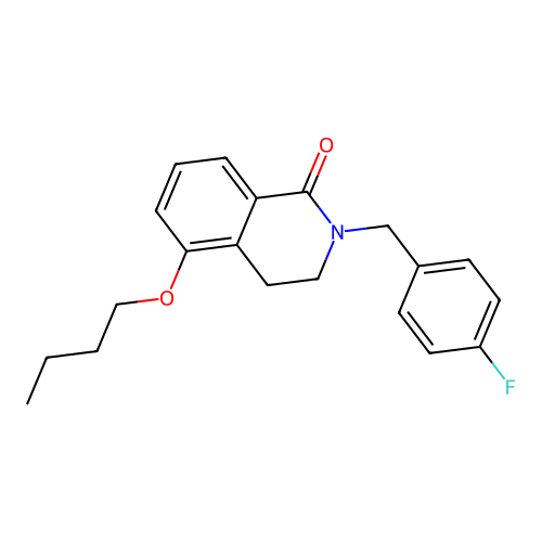 5-Butoxy-2-[(4-fluorophenyl)methyl]-3,4-dihydroisoquinolin-1-one structure