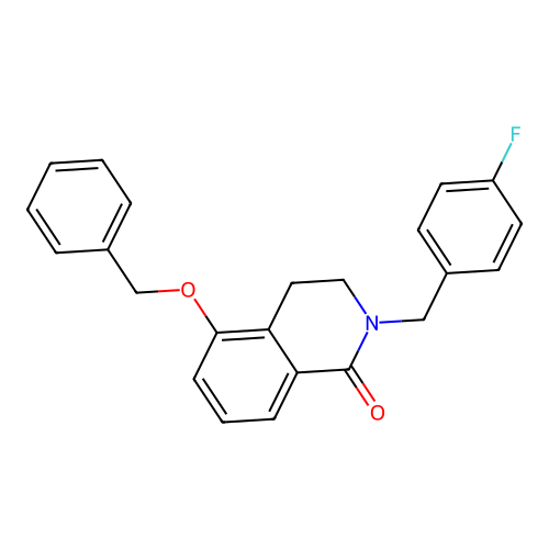 5-(benzyloxy)-2-(4-fluorobenzyl)-3,4-dihydroisoquinolin-1(2H)-one structure