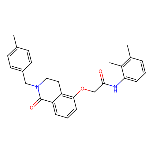 N-(2,3-dimethylphenyl)-2-({2-[(4-methylphenyl)methyl]-1-oxo-1,2,3,4-tetrahydroisoquinolin-5-yl}oxy)acetamide structure