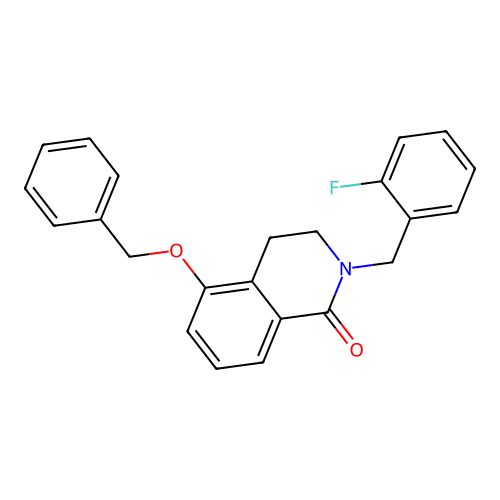 5-(benzyloxy)-2-(2-fluorobenzyl)-3,4-dihydroisoquinolin-1(2H)-one structure