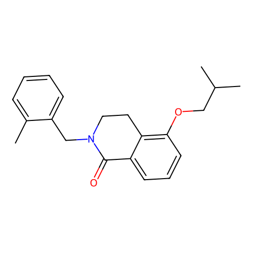 5-isobutoxy-2-(2-methylbenzyl)-3,4-dihydroisoquinolin-1(2H)-one structure