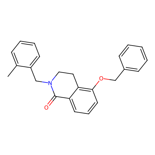 5-(benzyloxy)-2-(2-methylbenzyl)-3,4-dihydroisoquinolin-1(2H)-one structure