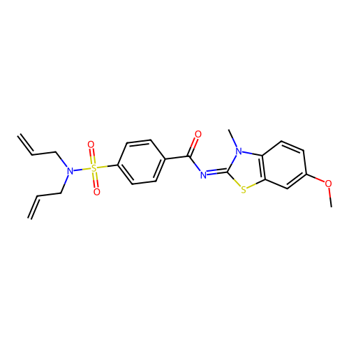 (E)-4-(N,N-diallylsulfamoyl)-N-(6-methoxy-3-methylbenzo[d]thiazol-2(3H)-ylidene)benzamide structure