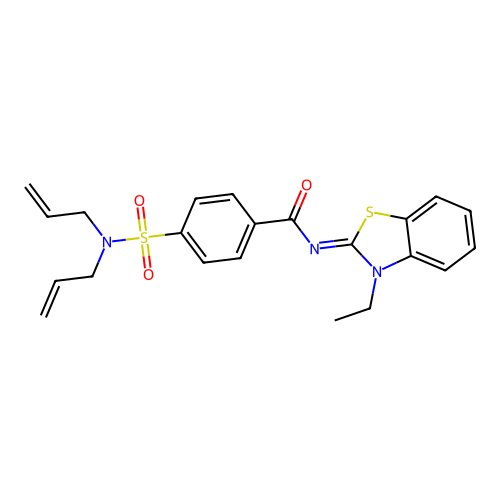 (Z)-4-(N,N-diallylsulfamoyl)-N-(3-ethylbenzo[d]thiazol-2(3H)-ylidene)benzamide structure