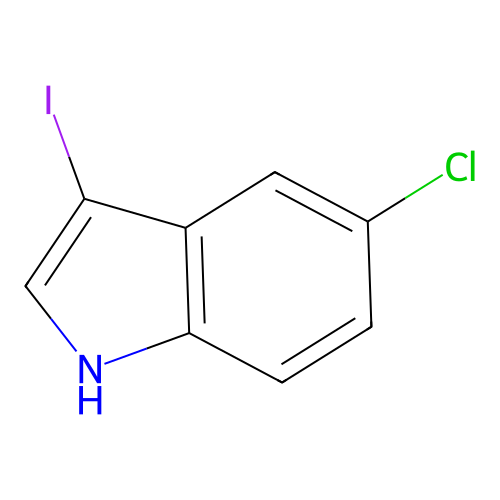 5-chloro-3-iodo-1H-indole structure