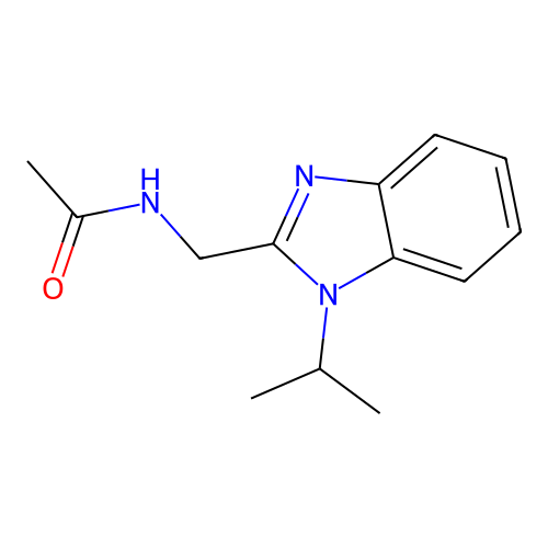 N-[(1-propan-2-ylbenzimidazol-2-yl)methyl]acetamide structure