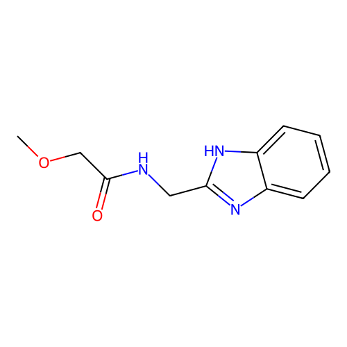 N-(1H-苯并咪唑-2-基甲基)-2-甲氧基乙酰胺 structure