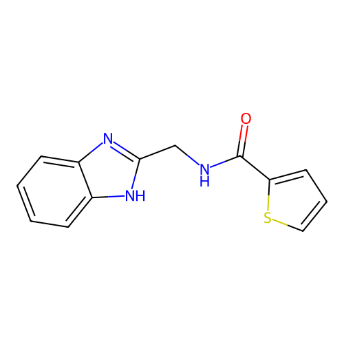 N-(1H-benzimidazol-2-ylmethyl)thiophene-2-carboxamide structure