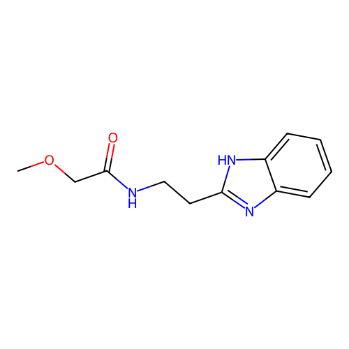 N-[2-(1H-benzimidazol-2-yl)ethyl]-2-methoxyacetamide structure