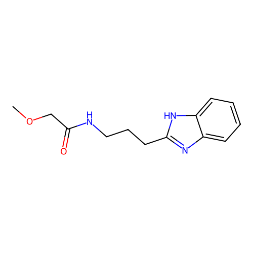 N-[3-(1H-benzimidazol-2-yl)propyl]-2-methoxyacetamide structure