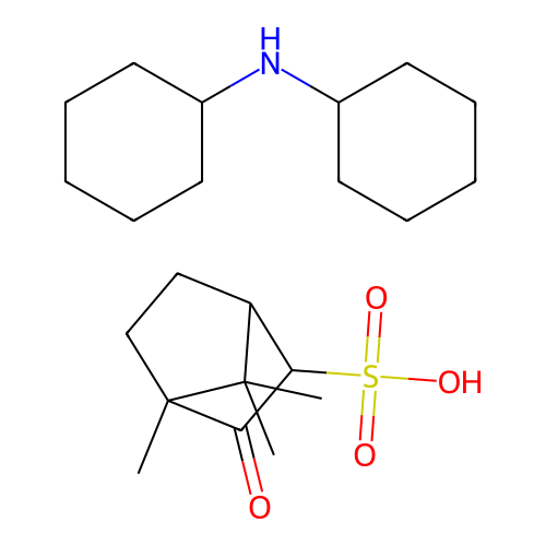 N-cyclohexylcyclohexanamine,4,7,7-trimethyl-3-oxobicyclo[2.2 structure