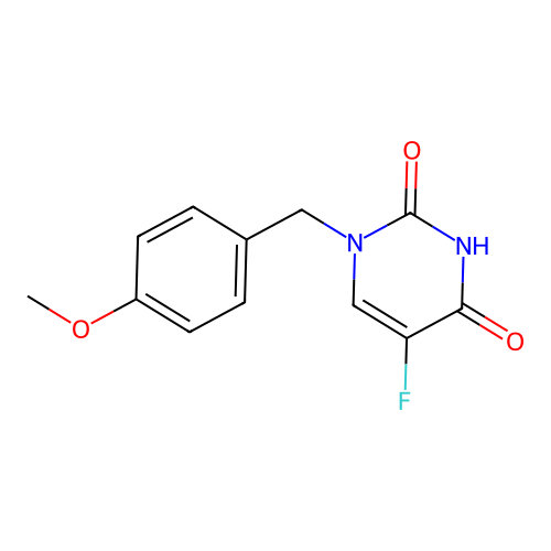 Uracil, 5-fluoro-1-(p-methoxybenzyl)- structure