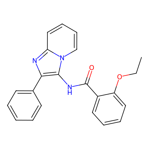 2-ethoxy-N-(2-phenylimidazo[1,2-a]pyridin-3-yl)benzamide structure