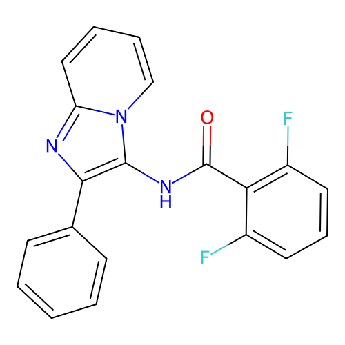 2,6-Difluoro-N-{2-phenylimidazo[1,2-A]pyridin-3-YL}benzamide structure