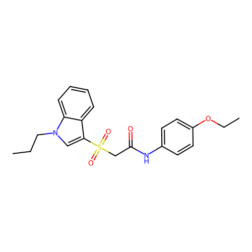 N-(4-ethoxyphenyl)-2-[(1-propyl-1H-indol-3-yl)sulfonyl]acetamide structure