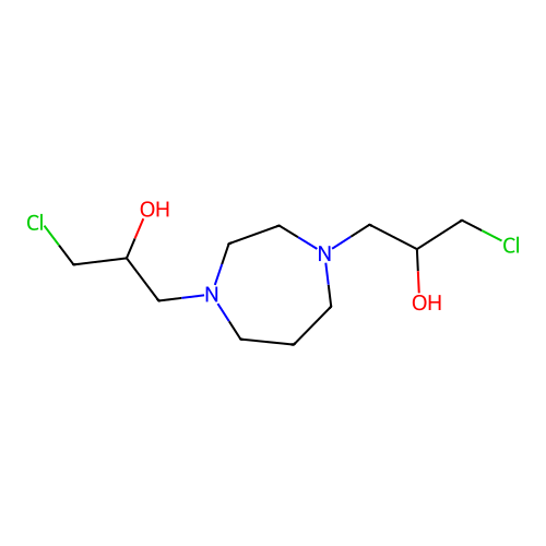 1,1'-(1,4-Diazepane-1,4-diyl)bis(3-chloropropan-2-ol) structure