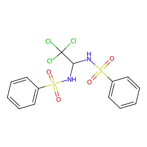Benzenesulfonamide, N,N'-(2,2,2-trichloroethylidene)bis- structure