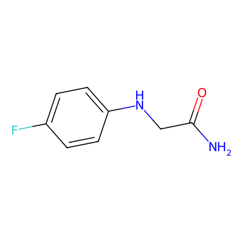 2-((4-Fluorophenyl)amino)acetamide structure