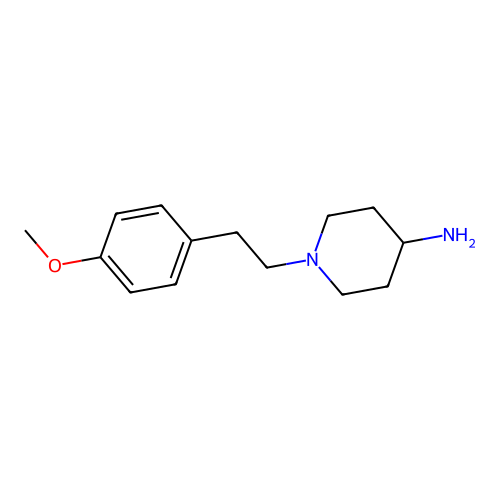 1-[2-(4-Methoxyphenyl)ethyl]piperidin-4-amine structure