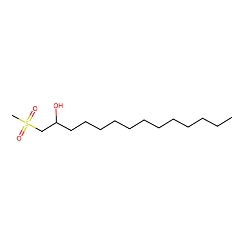 1-(Methylsulphonyl)tetradecan-2-ol structure