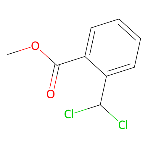 Methyl 2-(dichloromethyl)benzoate structure