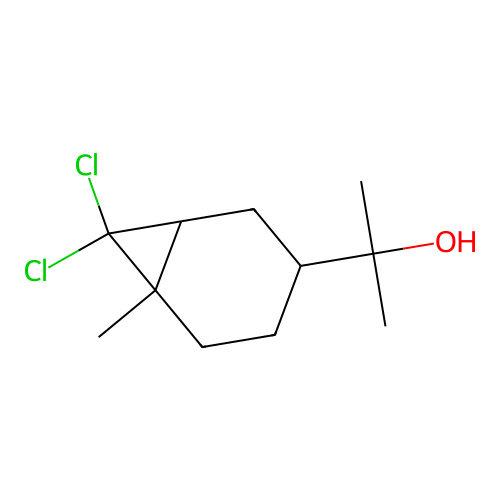 7,7-Dichloro-alpha,alpha,6-trimethylbicyclo[4.1.0]heptane-3-methanol structure