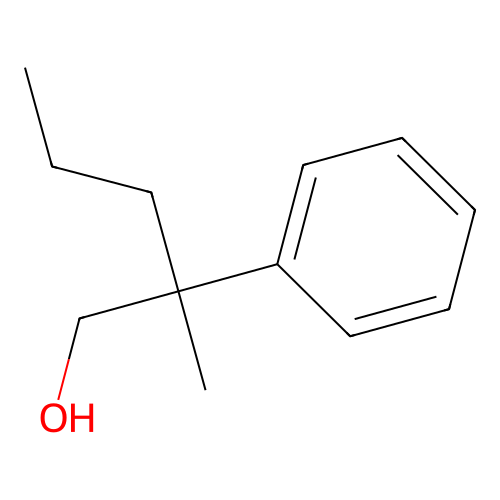 beta-Methyl-beta-propylphenethyl alcohol structure