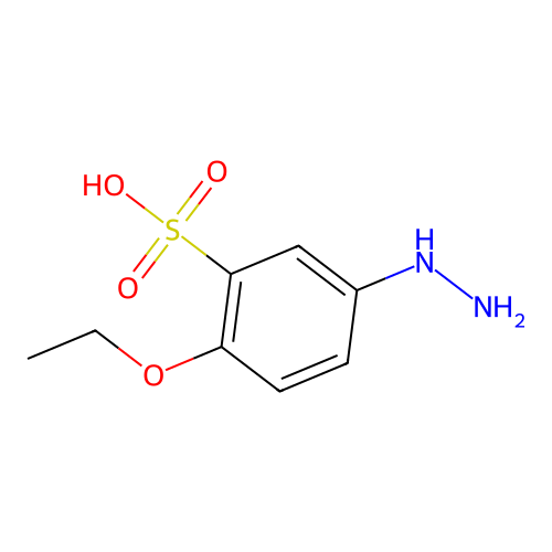 2-Ethoxy-5-hydrazinobenzenesulphonic acid structure