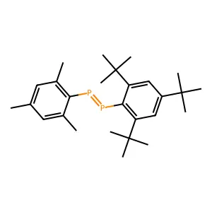 Mesityl(2,4,6-tri-tert-butylphenyl)diphosphene structure