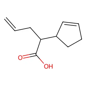 α-烯丙基环戊-2-烯-1-乙酸 structure