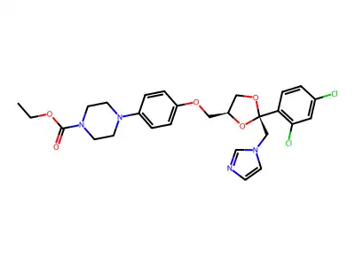 Dichlorophenyl imidazoldioxolan structure