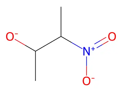 3-Nitro-2-butanol nitronate structure