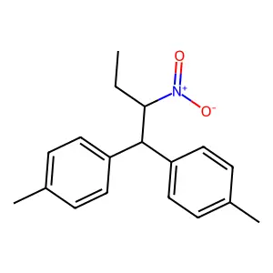 Benzene, 1,1'-(2-nitrobutylidene)bis(4-methyl- structure