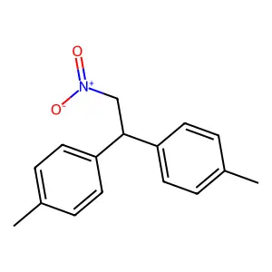 Benzene, 1,1'-(2-nitroethylidene)bis(4-methyl- structure