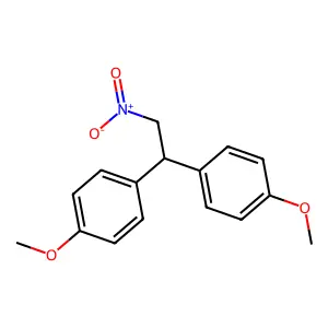 Benzene, 1,1'-(2-nitroethylidene)bis(4-methoxy- structure