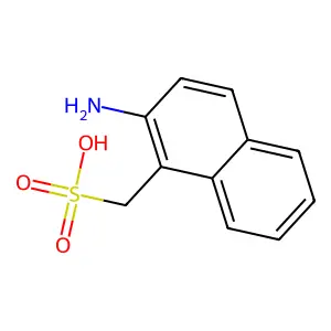 2-氨基-1-萘甲磺酸 structure