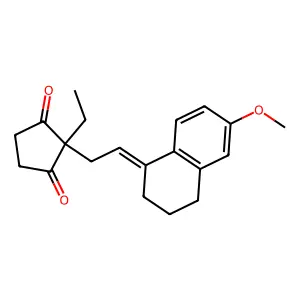 13-Ethyl-3-methoxy-8,14-secogona-1,3,5(10)-9-tetraene-14,17-dion structure