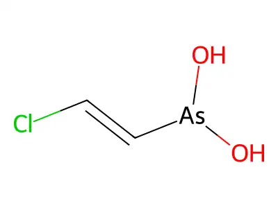 2-氯乙烯基亚胂酸 structure