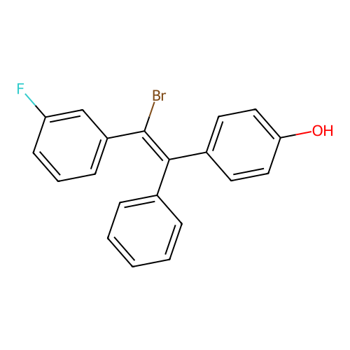 p-(beta-Bromo-3-fluoro-alpha-phenylstyryl)phenol structure