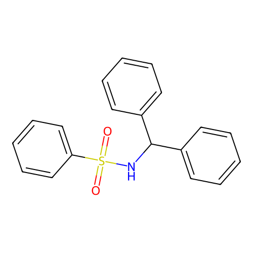 N-benzhydrylbenzenesulfonamide structure
