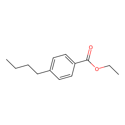 Ethyl 4-butylbenzoate structure