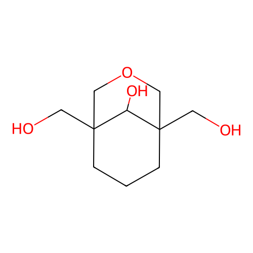 1,5-Bis(hydroxymethyl)-3-oxabicyclo(3.3.1)nonan-9-ol structure