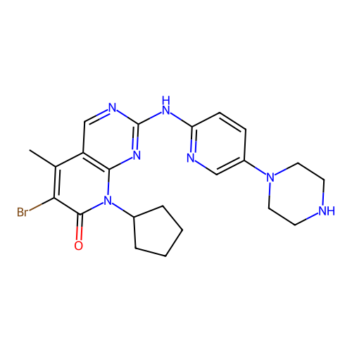 6-Desacetyl-6-Bromo Palbociclib structure