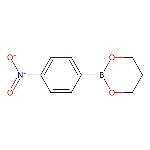 2-(4-Nitrophenyl)-1,3,2-dioxaborinane structure